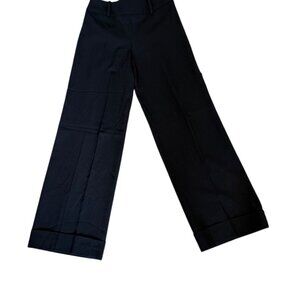 Armani Collezioni Straight dress pants pinstripe black us 6 IT42